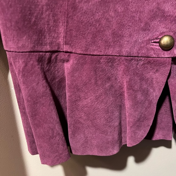 Guillaume Vintage Plum Genuine Leather Jacket - Picture 5 of 14